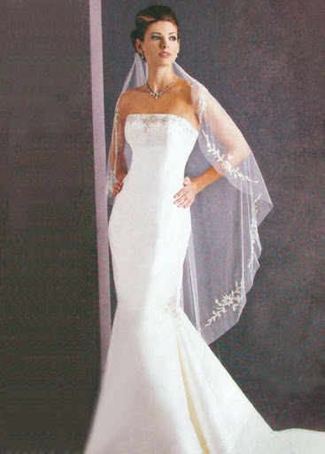 bride's bridal gown