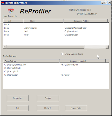 Fix Windows 7 User Profile Problem With Reprofiler