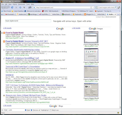 keyboardr search engine test