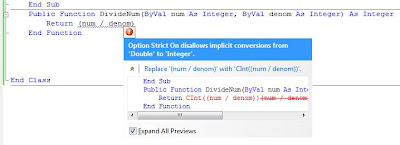 DivideByZeroExeception runtime error