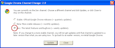 Google Chrome Channel Switcher