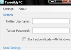 Remotely control your PC using Twitter Tweets