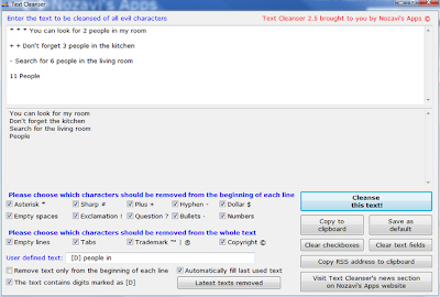 Text Cleanser - cleanup unwanted characters from any text Text Cleanser - cleanup unwanted characters from any text