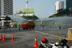 twin action. the motorbike will later be hit as well. twin action. the motorbike will later be hit as well.