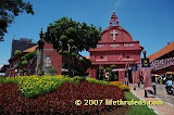 red buildings