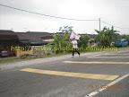 A member running with the flag