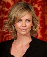 Charlize Theron with Feathered Bangs