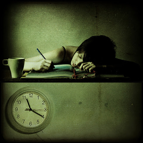 estudiando tarde