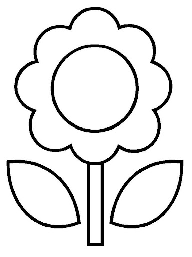 dibujos flores infantiles