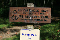 Cave Hole Trailhead Marker Photo