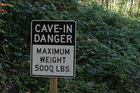 Cave in Warning Sign Photo