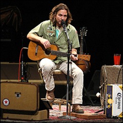 Musician Eddie Vedder performs on the first night of his solo tour at The Centre for Performing Arts on April 2, 2008 in Vancouver, Canada.
Eddie Vedder "Into The Wild" Solo Tour Opener in Vancouver, Canada - April 2, 2008
Centre for Performing Arts
Vancouver, BC Canada
April 2, 2008
Photo by John Shearer/WireImage.com

To license this image (15692001), contact WireImage.com