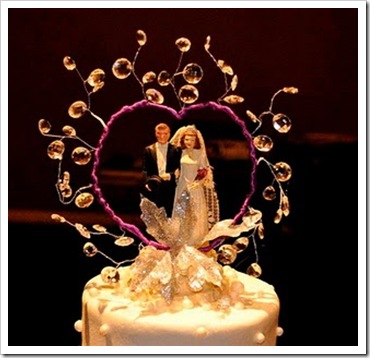 Incredible Sparkling Wedding Cake Toppers