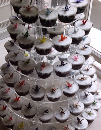 Origami Crane Cake Toppers Origami Crane Cake Toppers