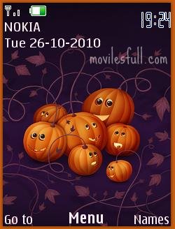 tema Pumpkins Halloween Symbian S40 5th Edición