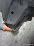 Cut lower support bracket