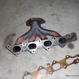Exhaust manifold, This was ported based on the black exhaust marks