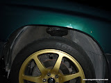Close up of the 2005 WRX Suspension mounted on the Forester