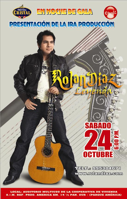 Este 24 de octubre, Presentación de RolanDiaz y su Grupo Leyenda.