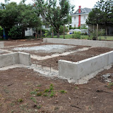 Footings and stem walls looking southwest.