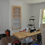 Priming - almost all work complete.  Everything trimmed out and primed. Carpet and paint - and all will be ready for move in.