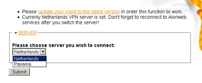 Change Server Location