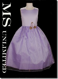 fancy flower girl dress lilac