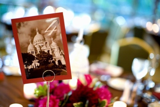 Paris theme table number sweetchic events