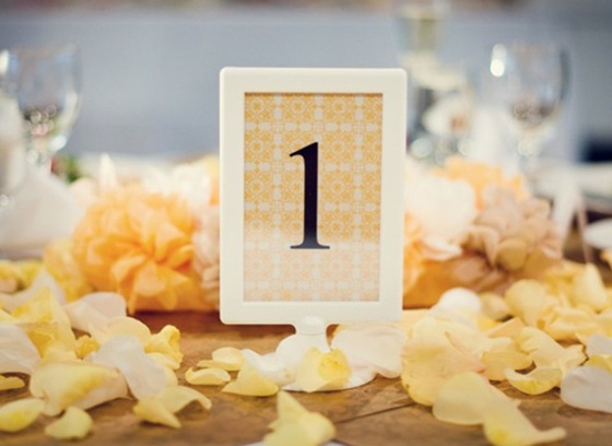 yellow white table number ikea frame