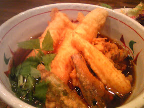 くら嶋の穴子と野菜の天ぷらそば