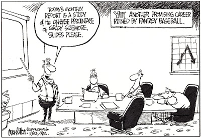 Fantasy taking over Reality Smart move: Drafting Grady Sizemore. Bad Move: Losing your job over it!