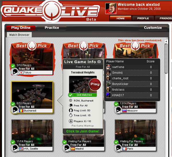 quake online
