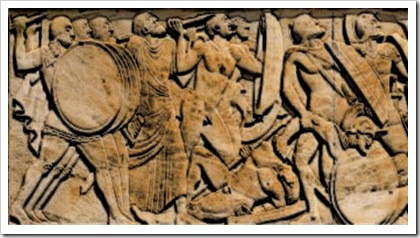 Friso del monumeto a Leónidas