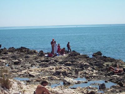 Manfredonia, Al bagno sulla scogliera