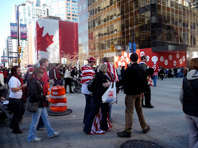 Canadians out and about