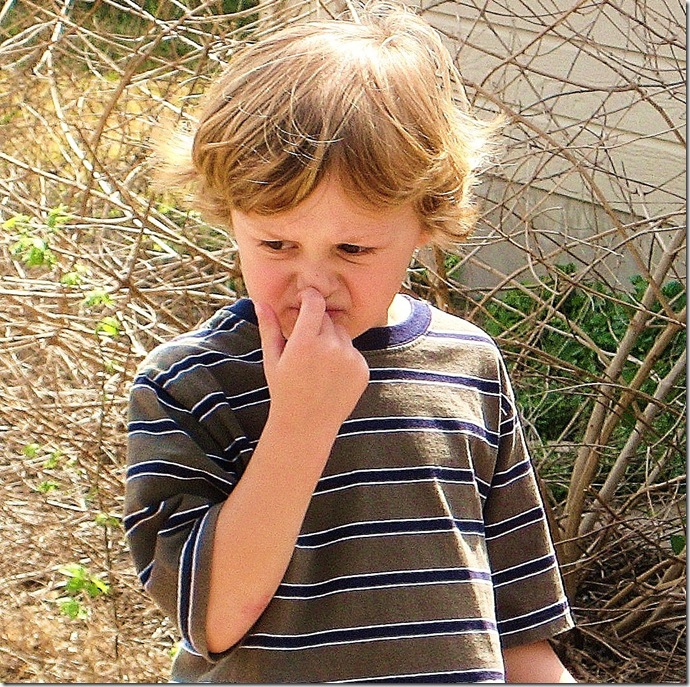 nolan picking nose