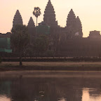 Angkor Wat hiton aikasin aamulla