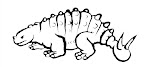 dinosaur colouring page - ankylosaurus