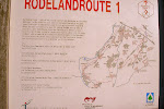 overzichtskaartje van de Rodelandroute 1