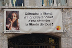 affiche aan het stadhuis van Perpignan