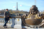 op de brug over de Seine