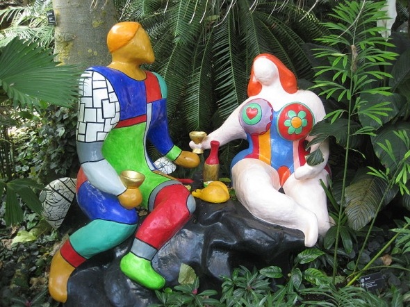 [This digital photo is of a work of art titled Adam and Eva by Nikki de Saint Phalle[4].jpg]