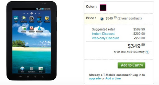 US Cellular offers Samsung Galaxy Tab for $200 with 5GB data plan