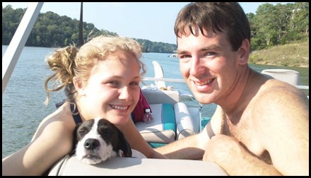 erich and mallory  on boat