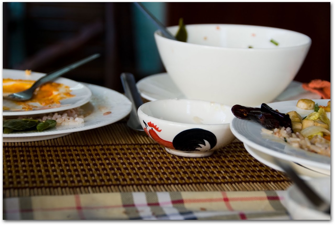 Empty dishes