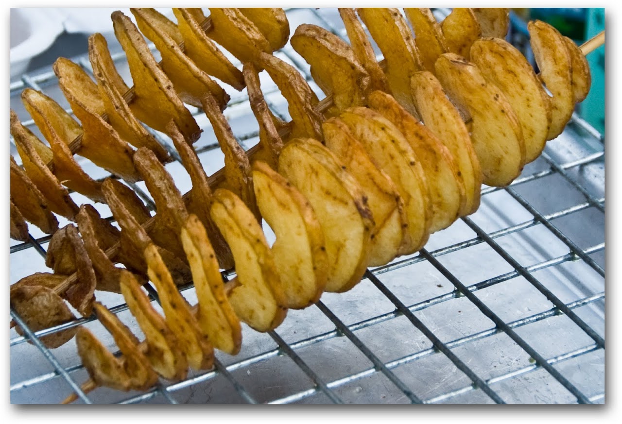 Potatoes on a stick