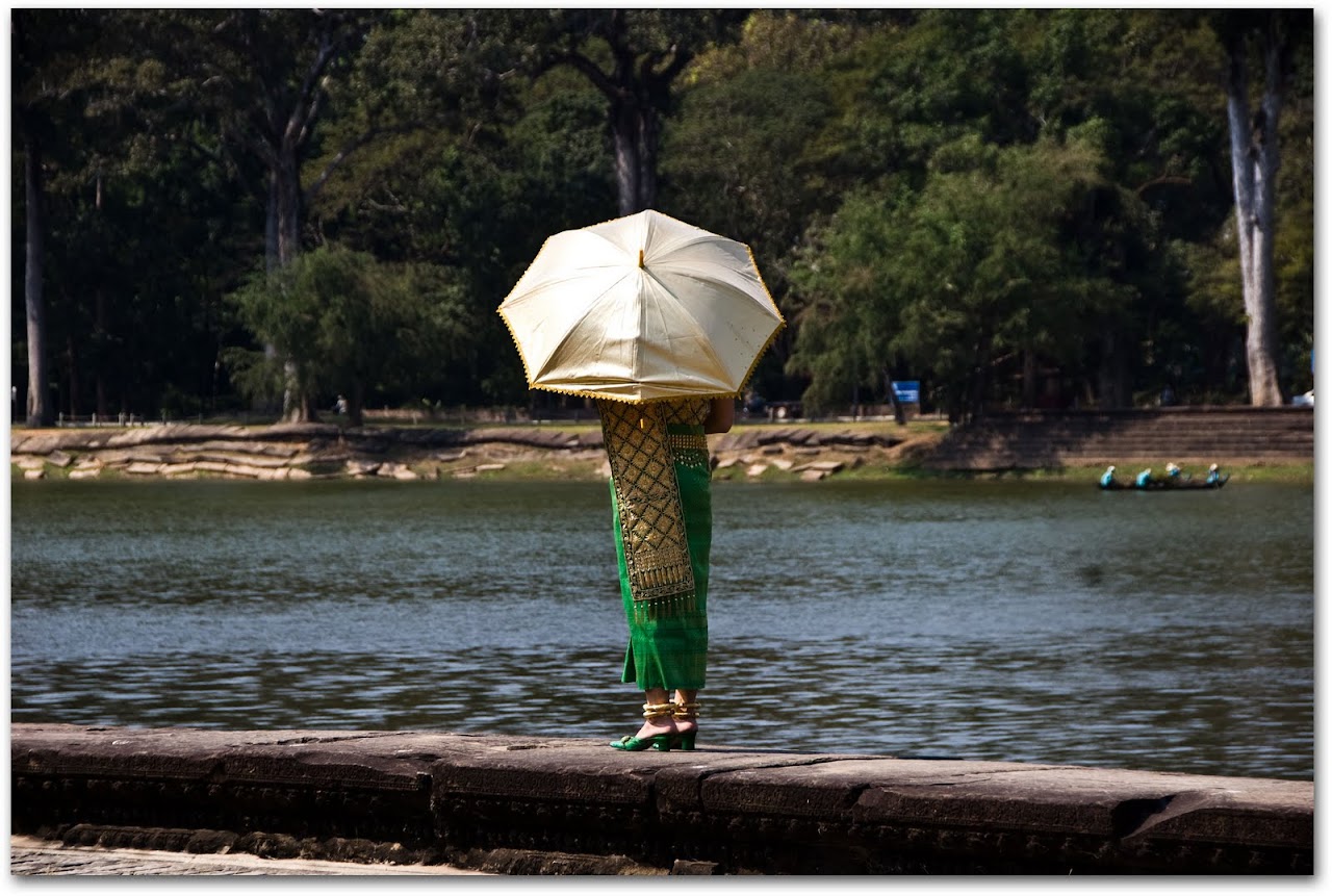 Woman with umbrella