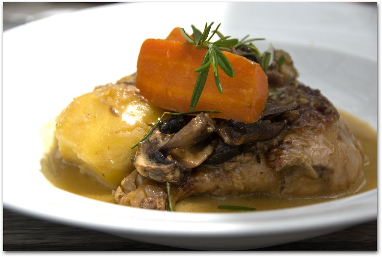 Roasted chicken at Allan Scott