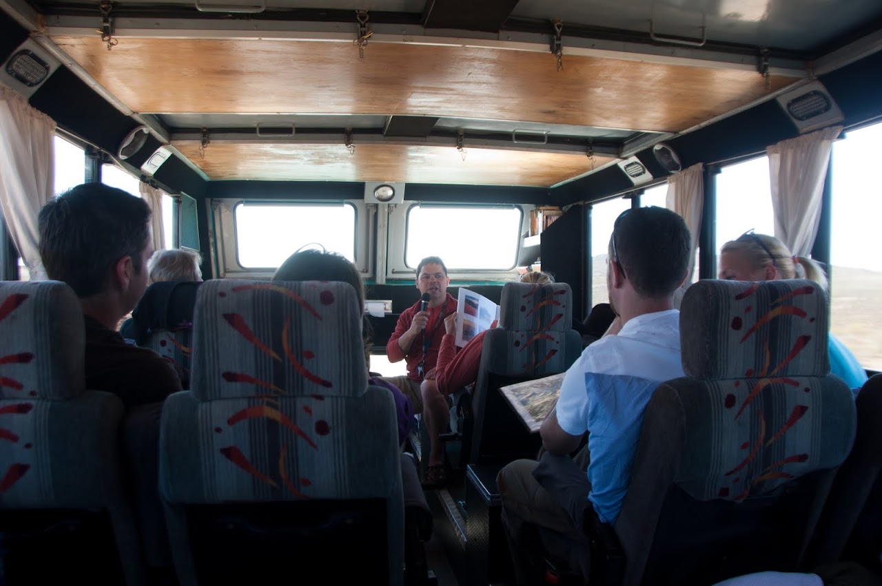 Interior of truck