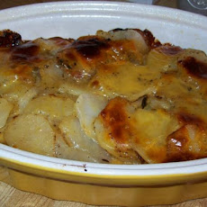 Baked Sausage Potatoes and Cheese
